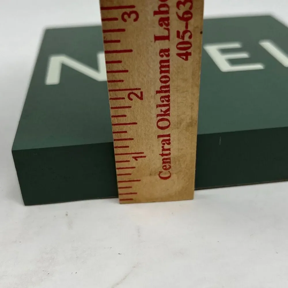 NOEL Green Wood‎ Holiday Sign Tabletop Decor Snowflake NWT Christmas Shelf Tray